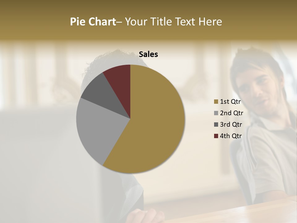 Male Colleagues Chatting PowerPoint Template