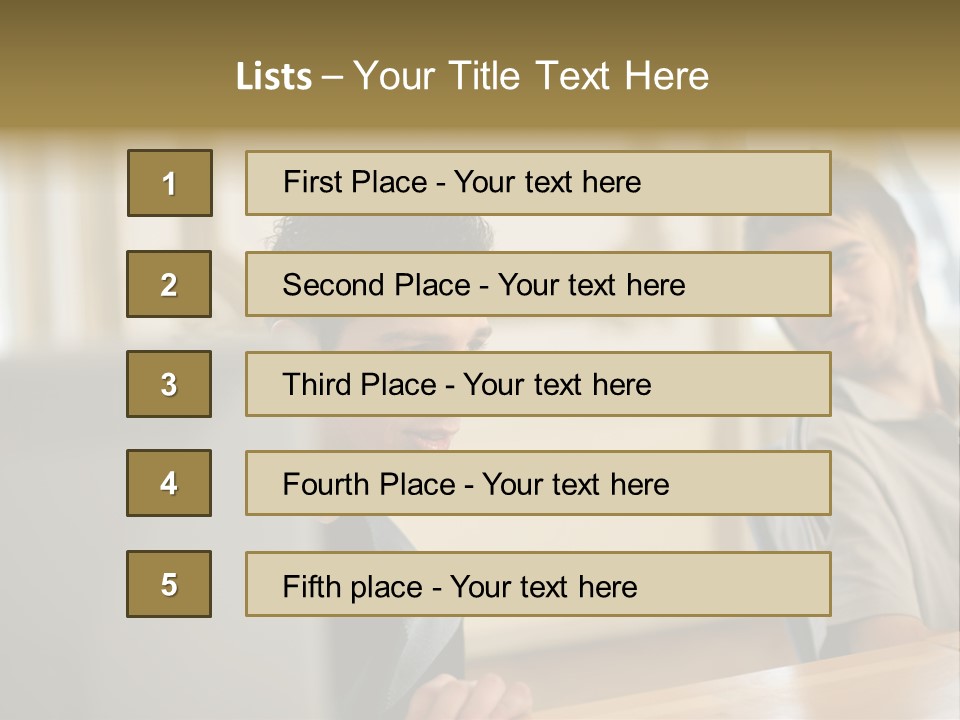 Male Colleagues Chatting PowerPoint Template