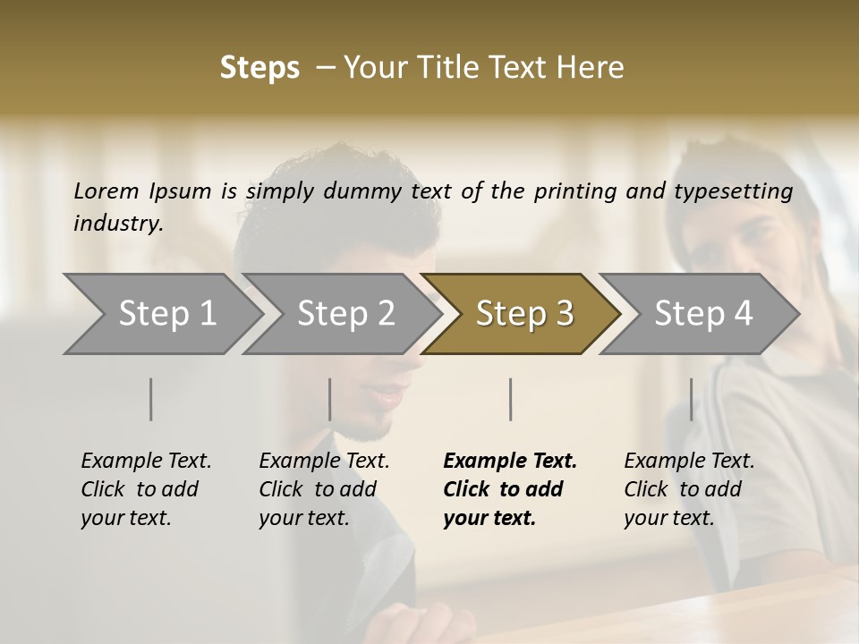 Male Colleagues Chatting PowerPoint Template