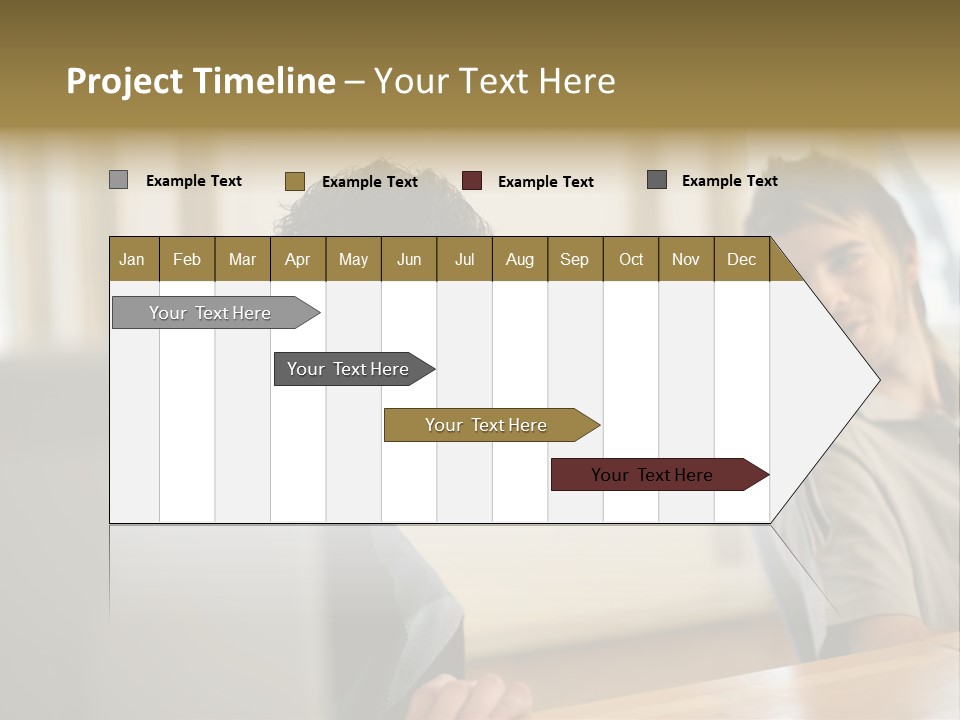 Male Colleagues Chatting PowerPoint Template
