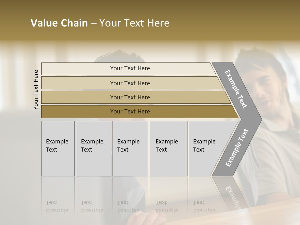Male Colleagues Chatting PowerPoint Template