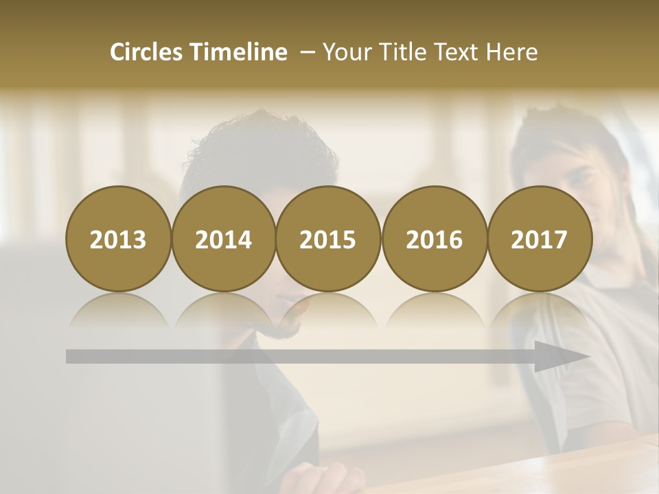 Male Colleagues Chatting PowerPoint Template