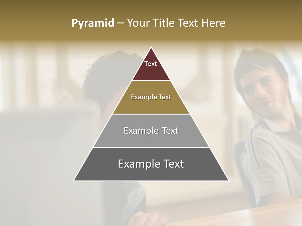 Male Colleagues Chatting PowerPoint Template
