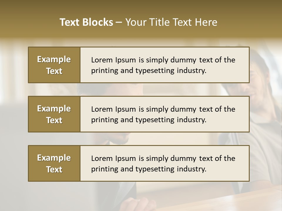 Male Colleagues Chatting PowerPoint Template