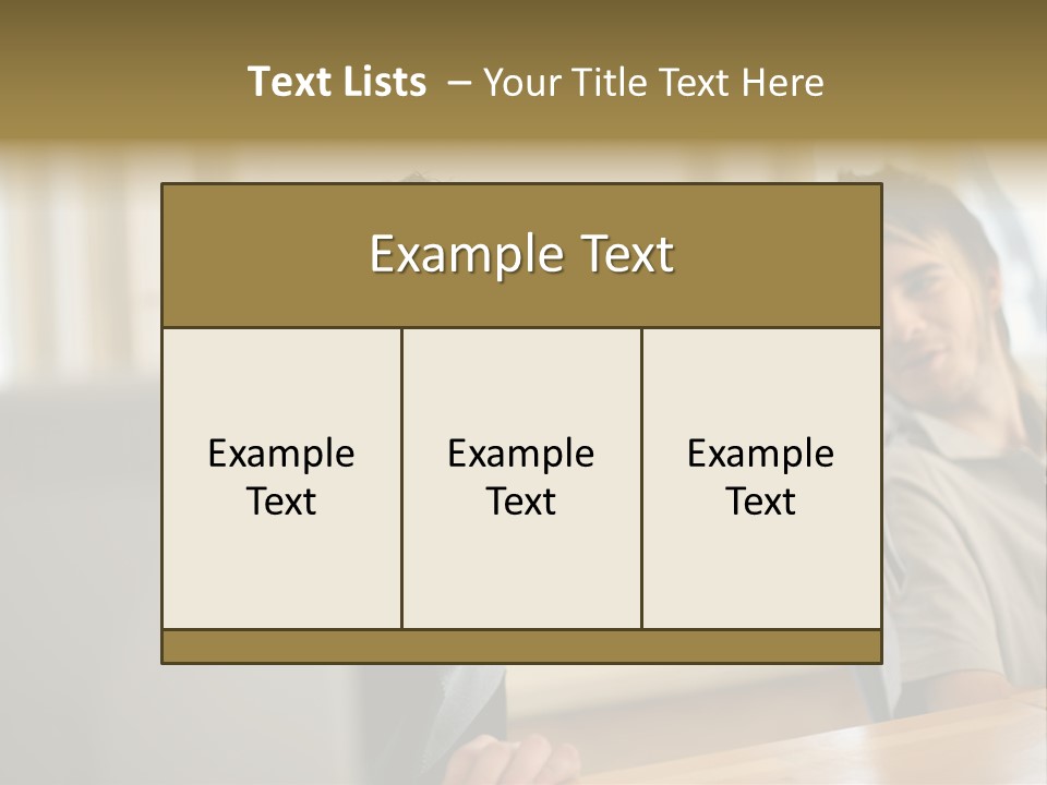 Male Colleagues Chatting PowerPoint Template