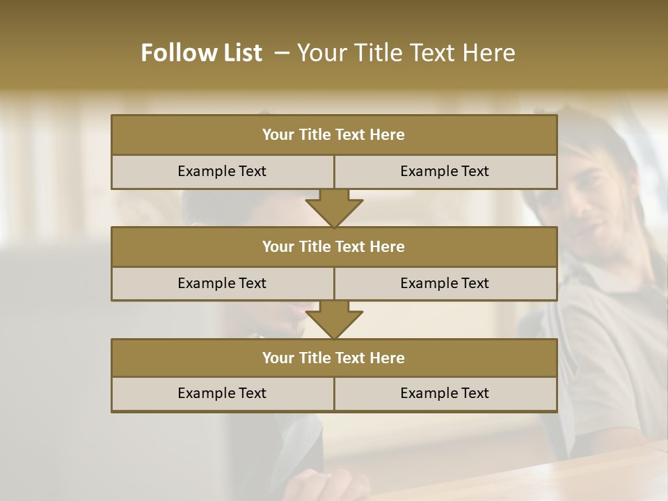 Male Colleagues Chatting PowerPoint Template