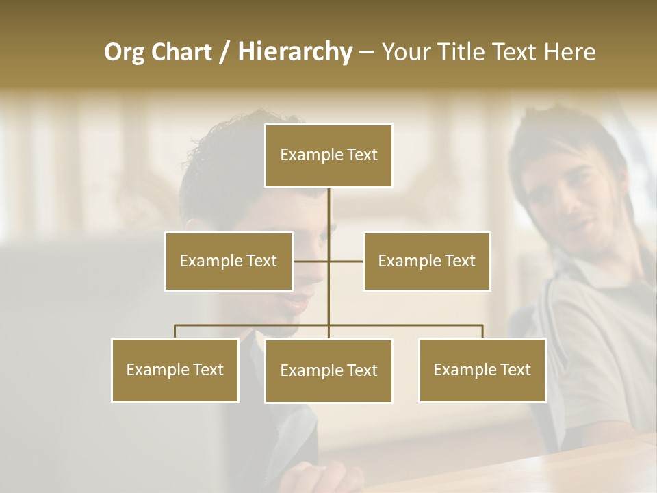 Male Colleagues Chatting PowerPoint Template