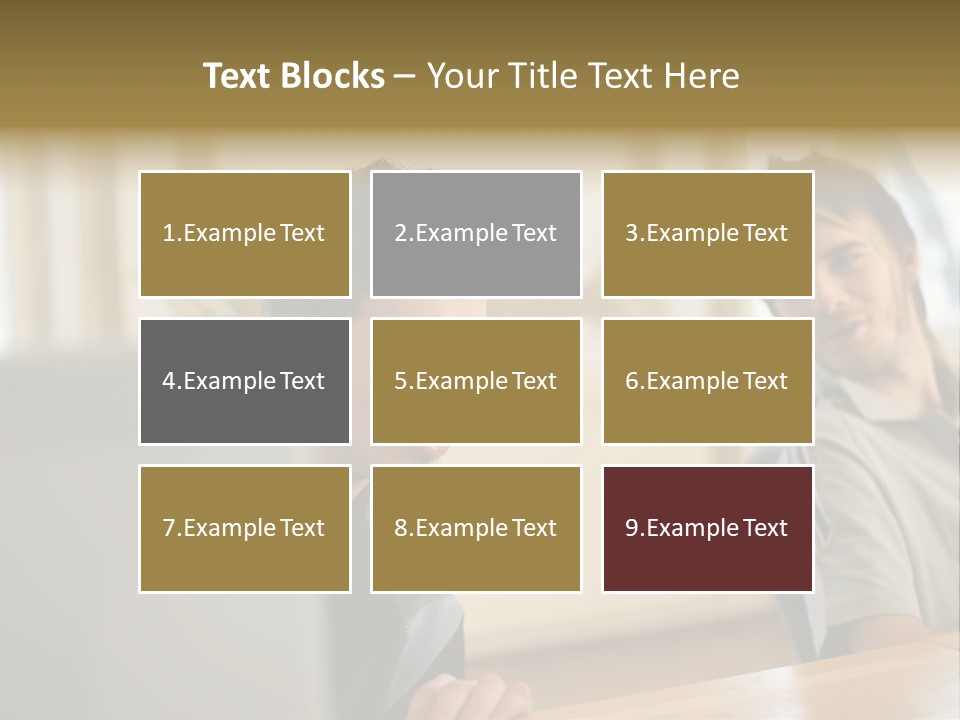 Male Colleagues Chatting PowerPoint Template