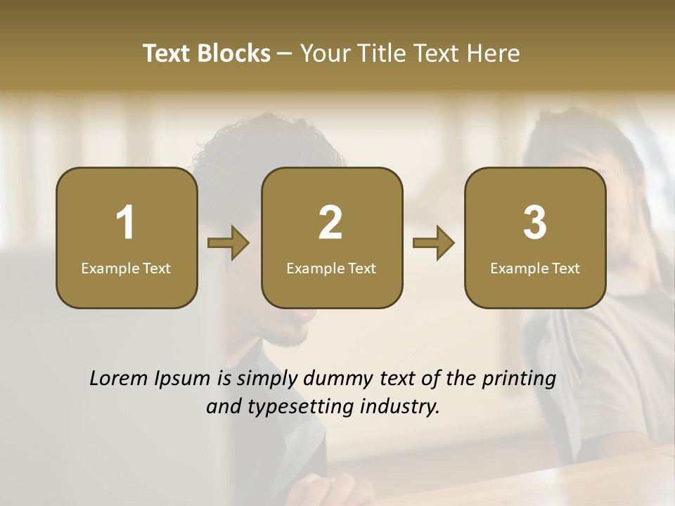 Male Colleagues Chatting PowerPoint Template