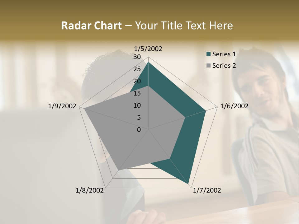 Male Colleagues Chatting PowerPoint Template