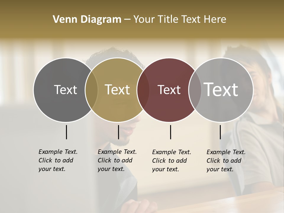 Male Colleagues Chatting PowerPoint Template