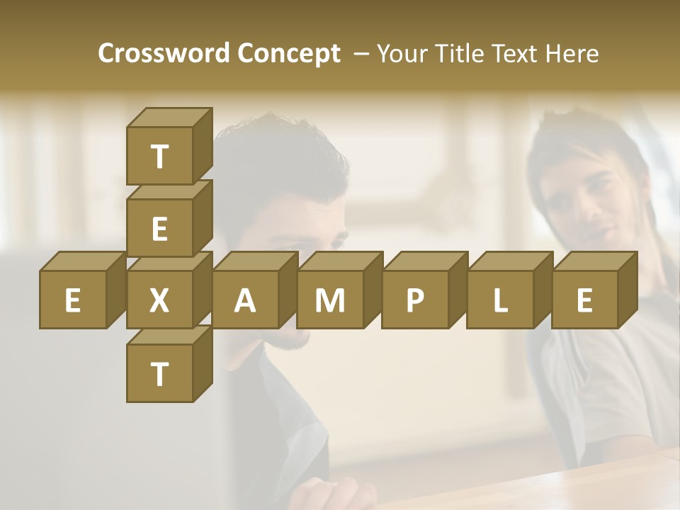 Male Colleagues Chatting PowerPoint Template