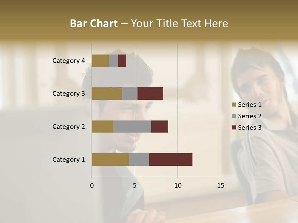 Male Colleagues Chatting PowerPoint Template
