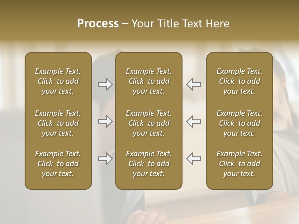 Male Colleagues Chatting PowerPoint Template