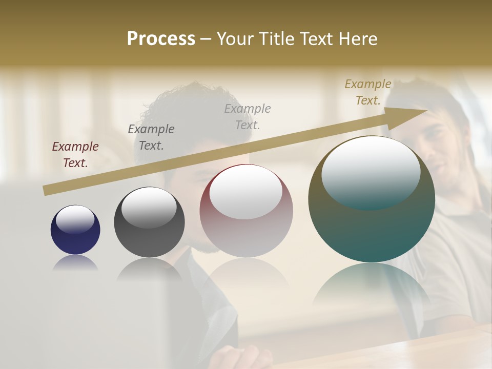Male Colleagues Chatting PowerPoint Template
