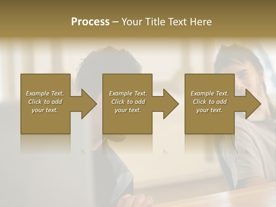 Male Colleagues Chatting PowerPoint Template