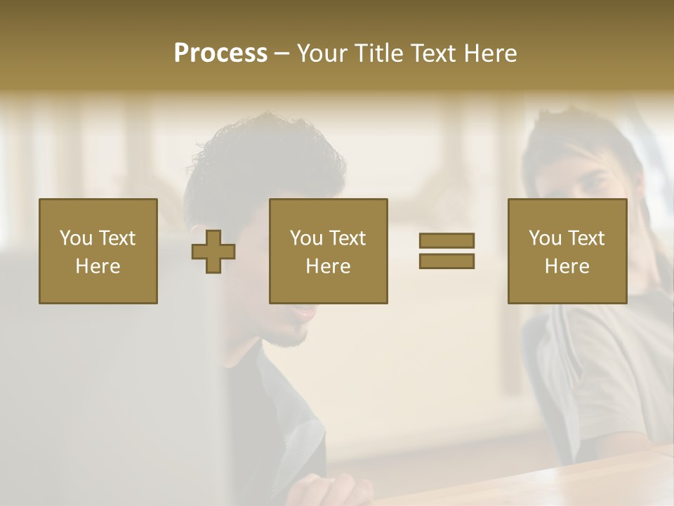 Male Colleagues Chatting PowerPoint Template