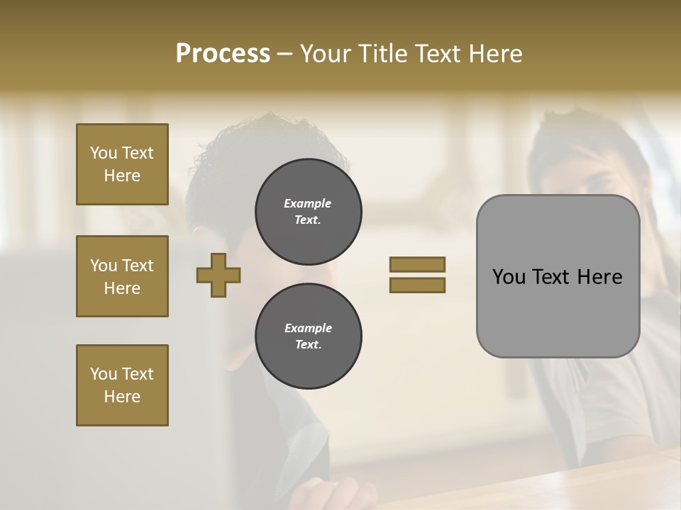 Male Colleagues Chatting PowerPoint Template