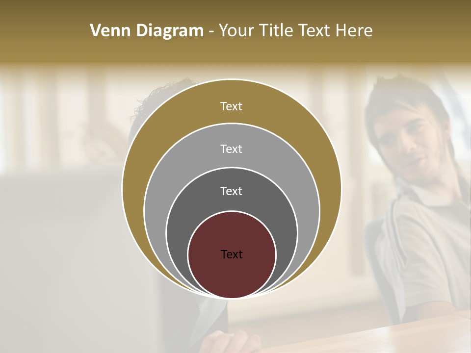Male Colleagues Chatting PowerPoint Template