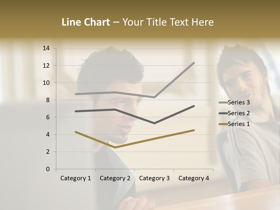 Male Colleagues Chatting PowerPoint Template
