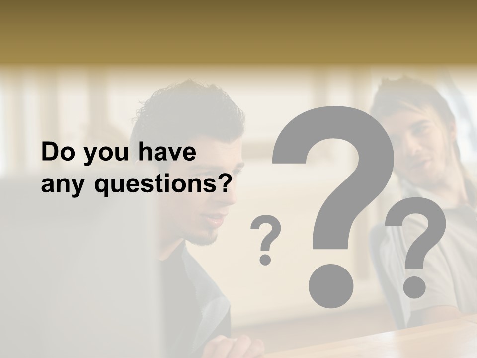 Male Colleagues Chatting PowerPoint Template