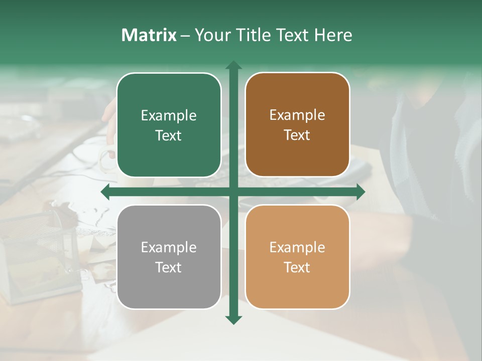 Man With Coffee Spilt On His Desk PowerPoint Template
