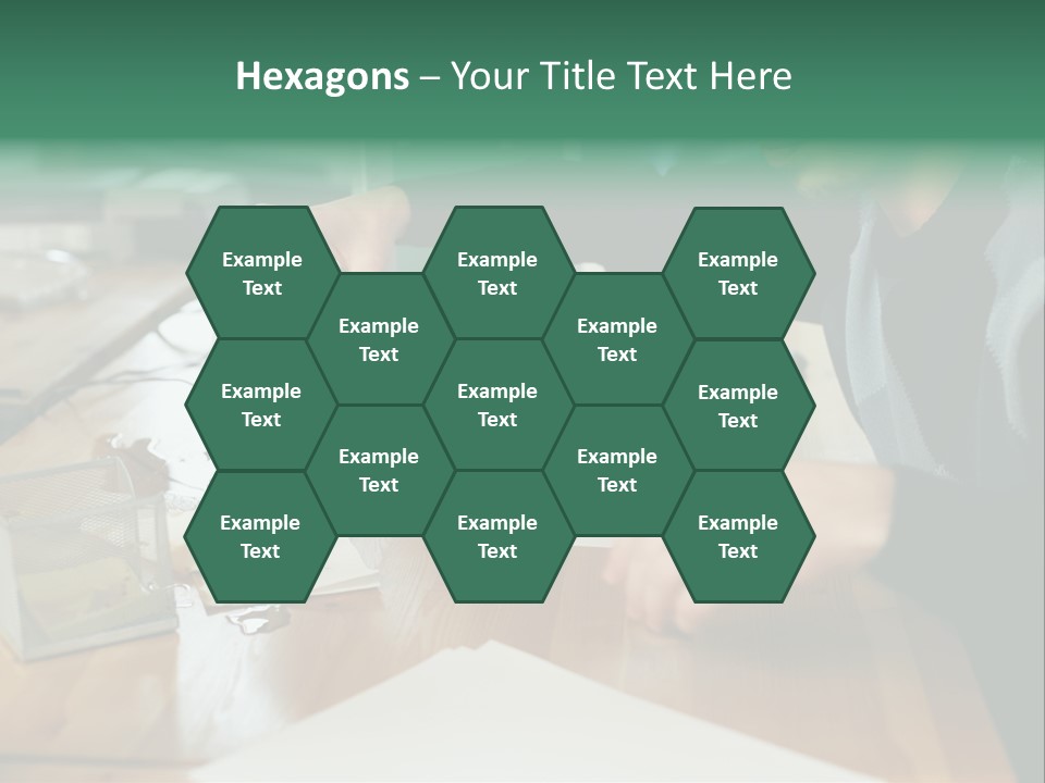 Man With Coffee Spilt On His Desk PowerPoint Template