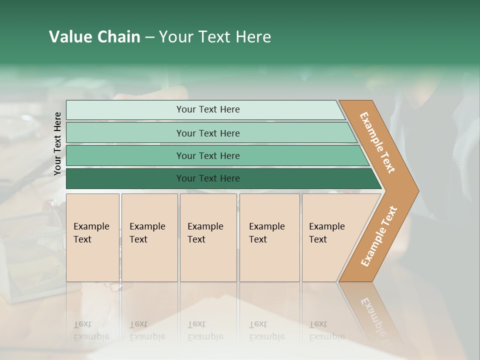 Man With Coffee Spilt On His Desk PowerPoint Template