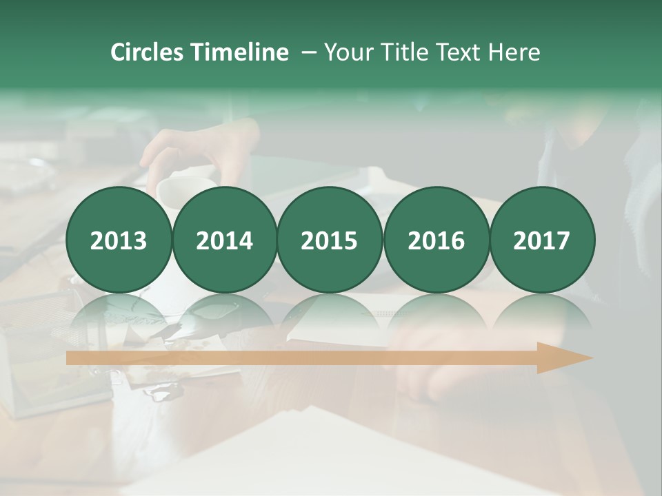 Man With Coffee Spilt On His Desk PowerPoint Template