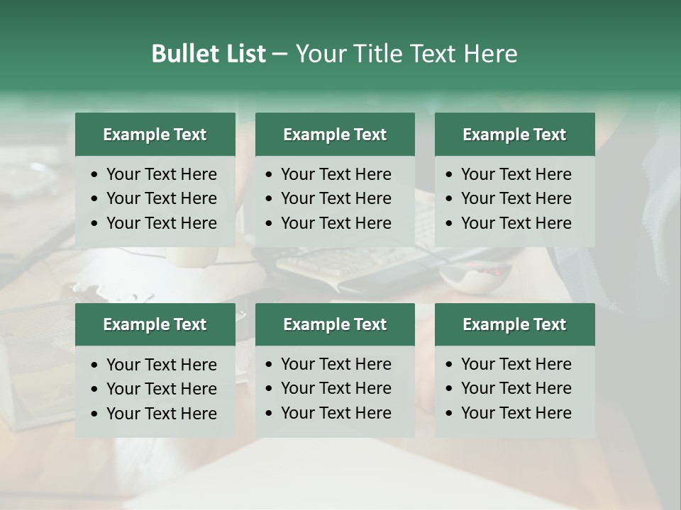 Man With Coffee Spilt On His Desk PowerPoint Template