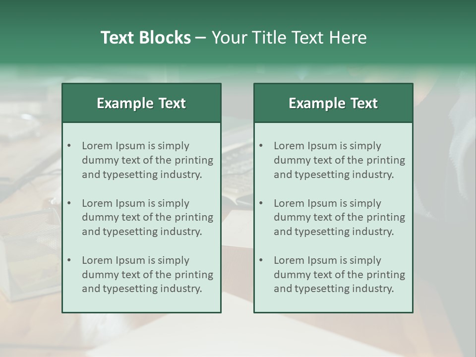 Man With Coffee Spilt On His Desk PowerPoint Template