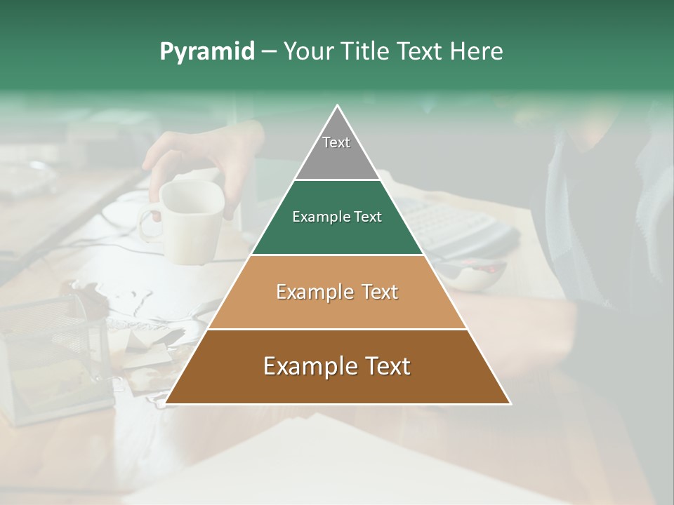 Man With Coffee Spilt On His Desk PowerPoint Template
