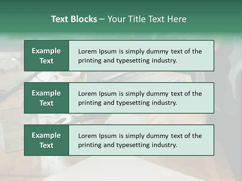 Man With Coffee Spilt On His Desk PowerPoint Template