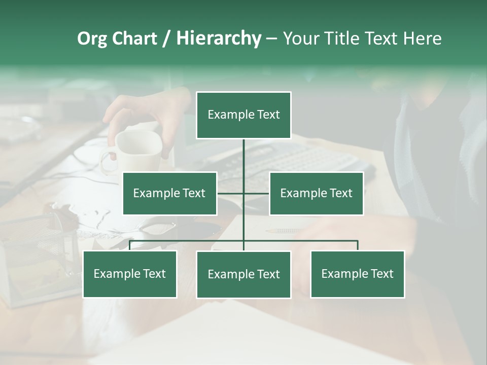 Man With Coffee Spilt On His Desk PowerPoint Template