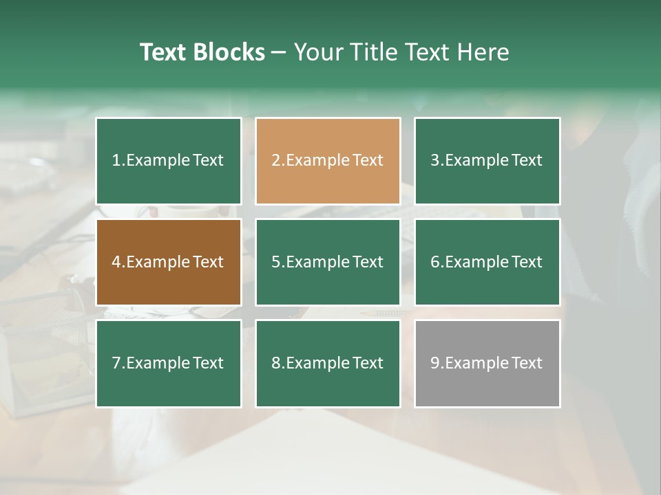 Man With Coffee Spilt On His Desk PowerPoint Template