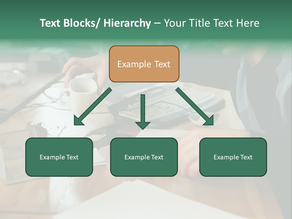 Man With Coffee Spilt On His Desk PowerPoint Template
