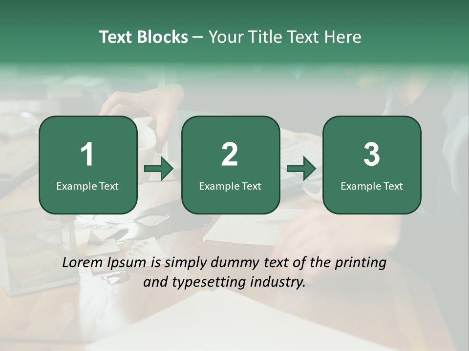 Man With Coffee Spilt On His Desk PowerPoint Template