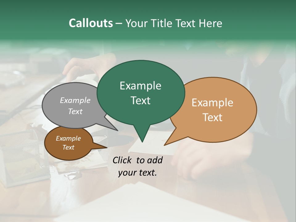 Man With Coffee Spilt On His Desk PowerPoint Template