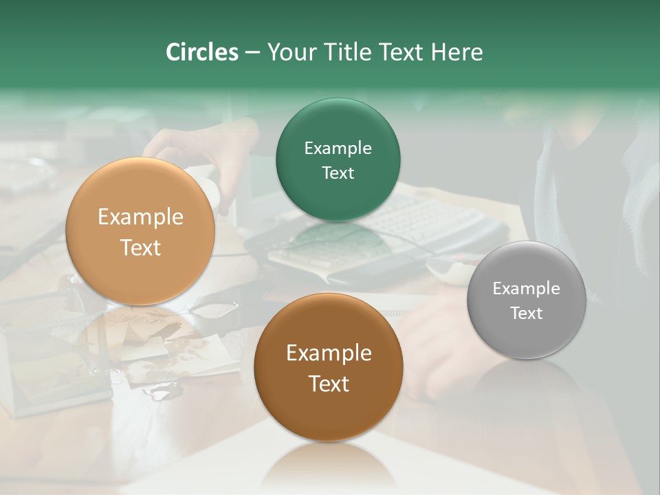 Man With Coffee Spilt On His Desk PowerPoint Template