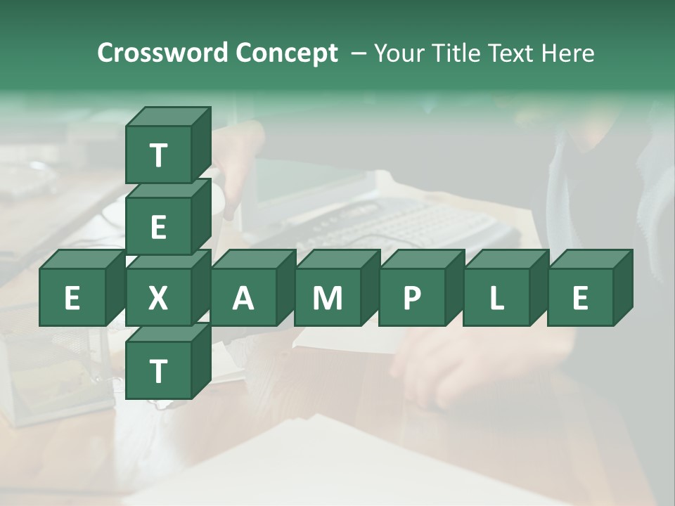 Man With Coffee Spilt On His Desk PowerPoint Template