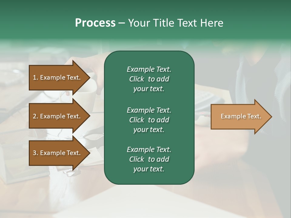 Man With Coffee Spilt On His Desk PowerPoint Template