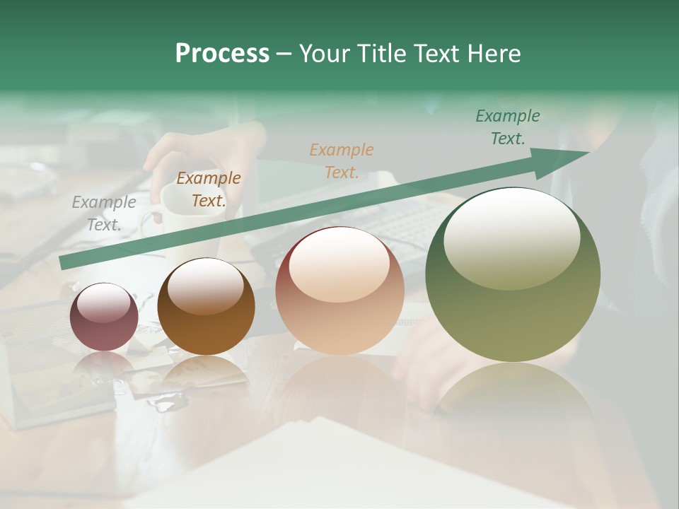 Man With Coffee Spilt On His Desk PowerPoint Template