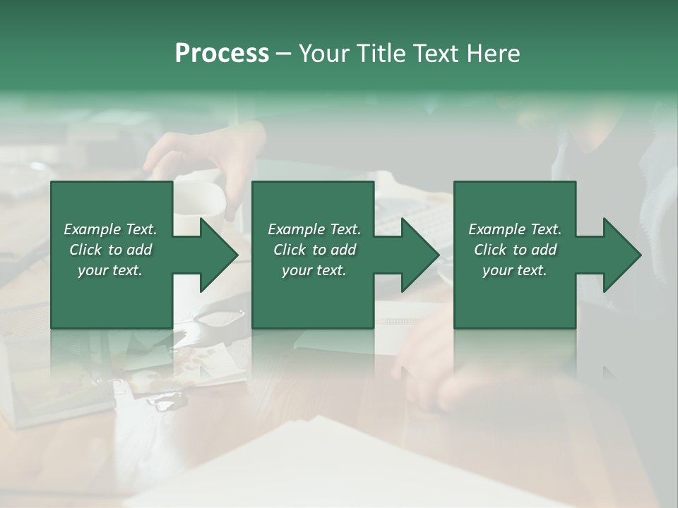 Man With Coffee Spilt On His Desk PowerPoint Template