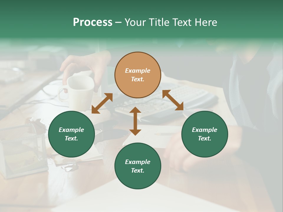 Man With Coffee Spilt On His Desk PowerPoint Template