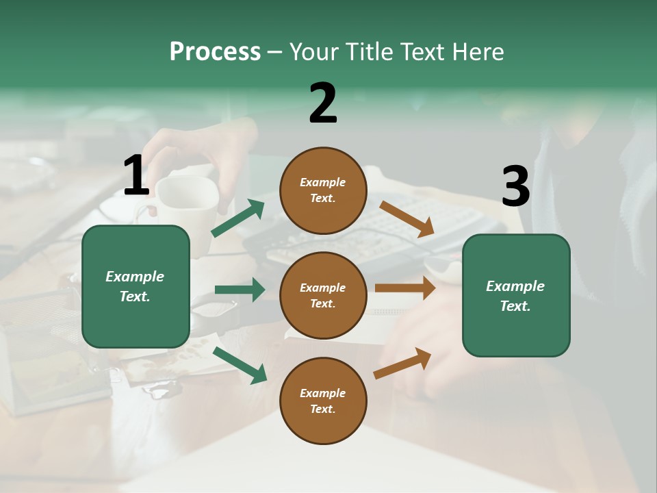 Man With Coffee Spilt On His Desk PowerPoint Template