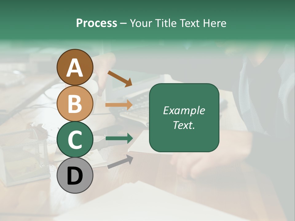 Man With Coffee Spilt On His Desk PowerPoint Template