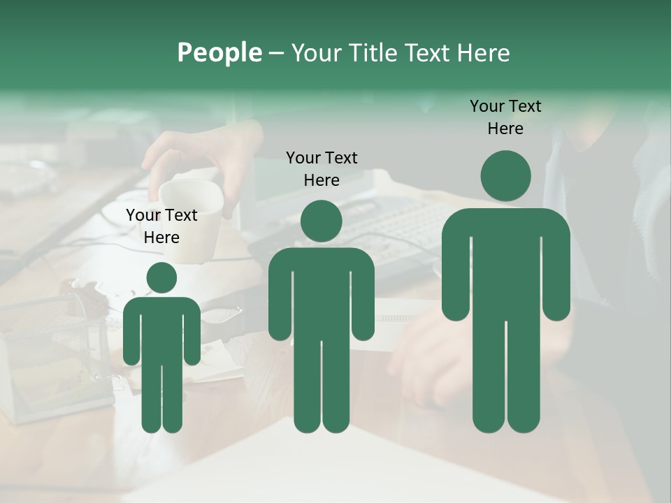 Man With Coffee Spilt On His Desk PowerPoint Template