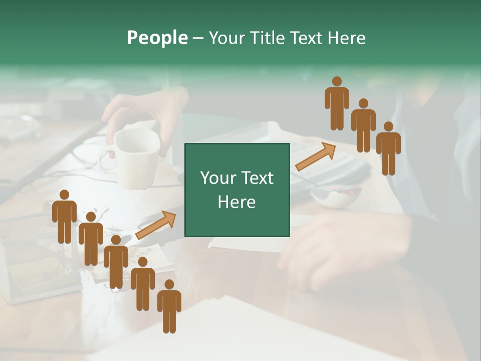 Man With Coffee Spilt On His Desk PowerPoint Template