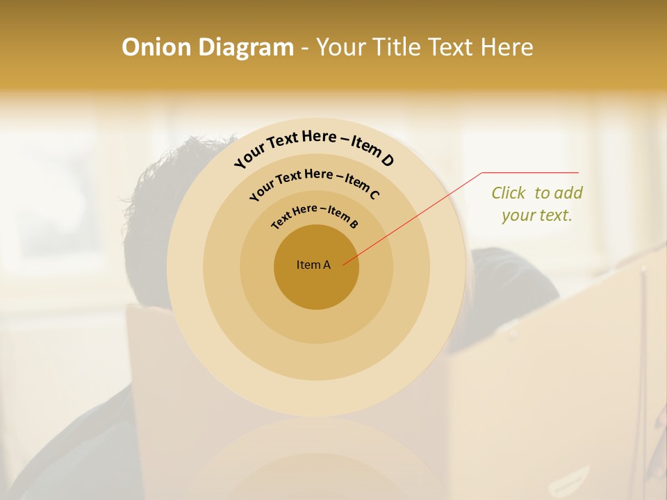 Man And Woman Looking At Folder PowerPoint Template