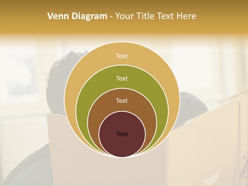 Man And Woman Looking At Folder PowerPoint Template